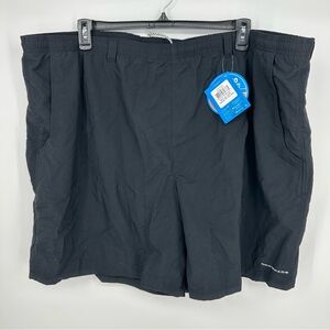 Columbia PFG Swim Trunks Mens 4X Black Omni Shade Backcast III Water Shorts NWT